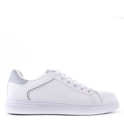 Women's faux leather sneaker