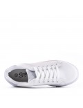 Women's faux leather sneaker