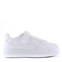 Women's faux leather sneaker