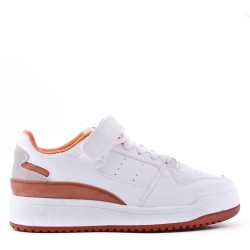 Women's faux leather sneaker