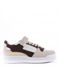 Women's faux leather sneaker