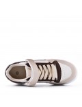 Women's faux leather sneaker