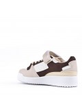 Women's faux leather sneaker