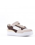 Women's faux leather sneaker