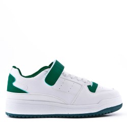 Women's faux leather sneaker