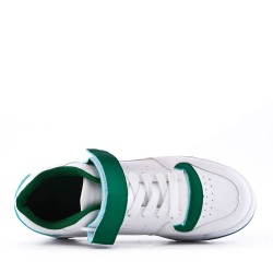 Women's faux leather sneaker