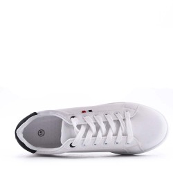 Men's faux leather sneaker