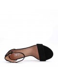 Sandal in mixed materials for women