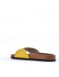 Faux leather slipper