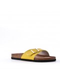 Faux leather slipper