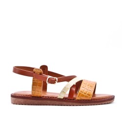 Sandale fille en simili cuir