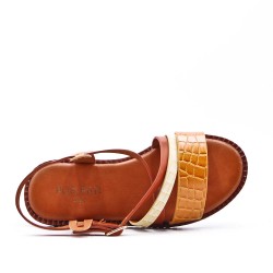 Sandale fille en simili cuir