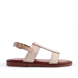 Sandale fille en simili cuir