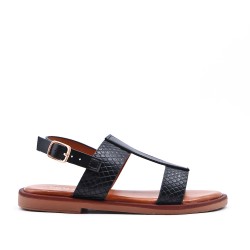 Sandale fille en simili cuir