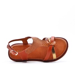 Sandale fille en simili cuir