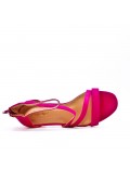 Large Size 38-42 - Faux suede heeled sandal