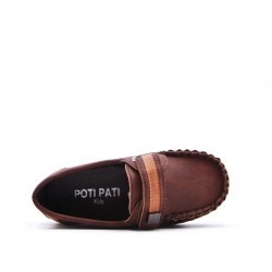 Derby enfant en simili cuir