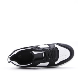 Basket mix matière à lacet pour femme