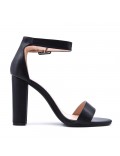 Faux leather heeled sandal