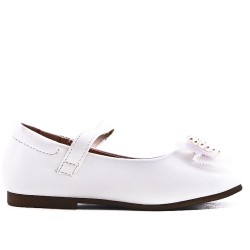 Ballerine fille en simili cuir 