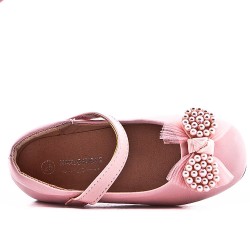 Ballerine fille en simili cuir 