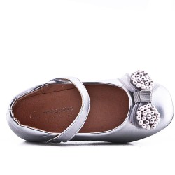 Ballerine fille en simili cuir 