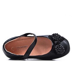 Ballerine fille en simili cuir 