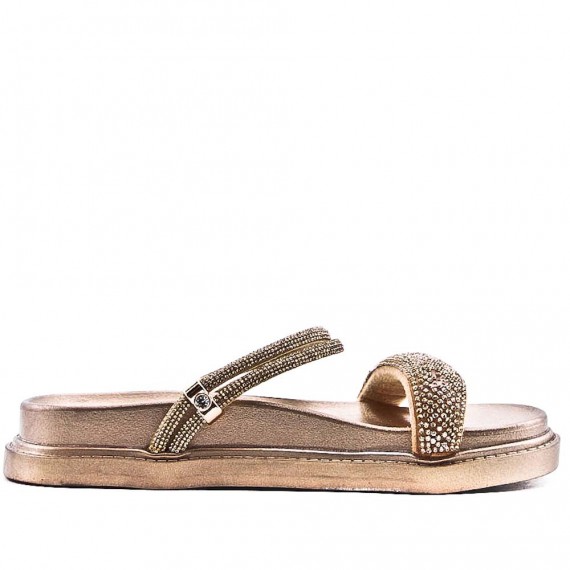 Children's faux leather slide