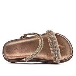 Claquette enfant en simili cuir