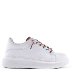 Basket en simili cuir pour femme