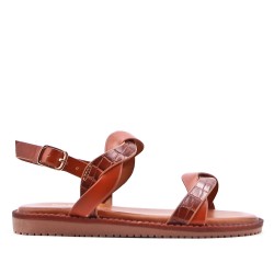 Sandale fille en simili cuir