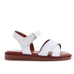 Sandale fille en simili cuir