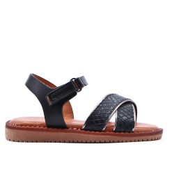 Sandale fille en simili cuir