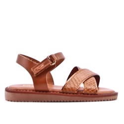 Sandale fille en simili cuir