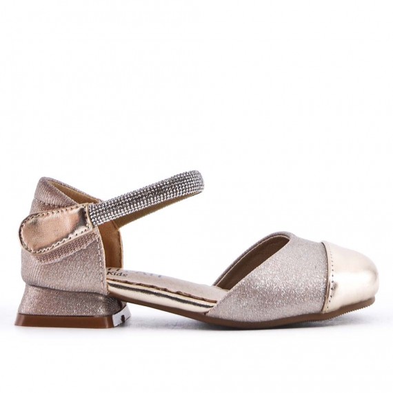 Sandale fille en simili cuir