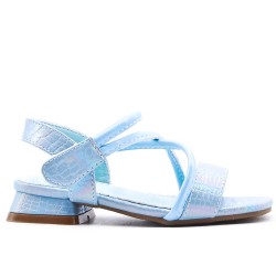 Sandale fille en simili cuir