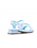 Girl's faux leather sandal