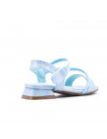 Girl's faux leather sandal