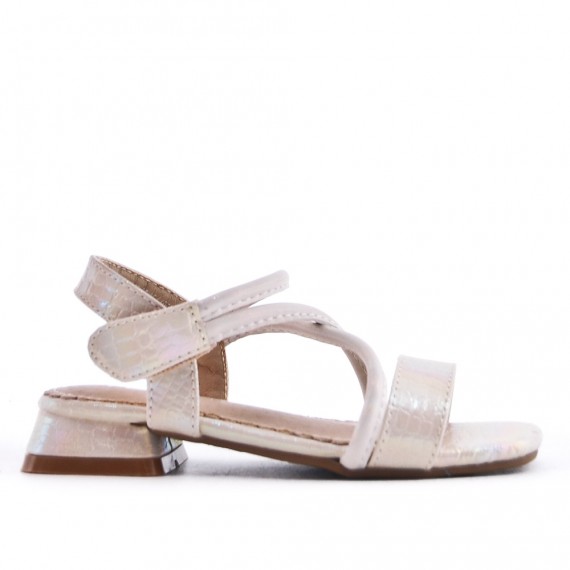 Sandale fille en simili cuir