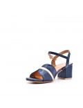 Large Size 38-42 - Heeled faux leather sandal