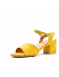 Large Size 38-42 - Heeled faux leather sandal