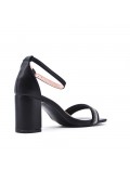 Faux leather heeled sandal