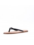 Flat sandals in faux leather for women