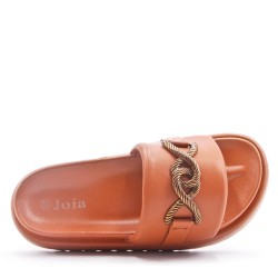 Chanclas de mujer en polipiel