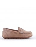 Moccasin in faux suede