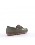 Moccasin in faux suede