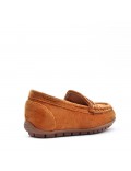 Moccasin in faux suede