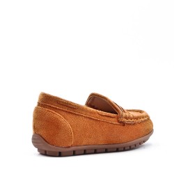 Moccasin in faux suede