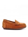 Moccasin in faux suede