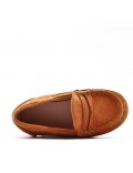 Moccasin in faux suede